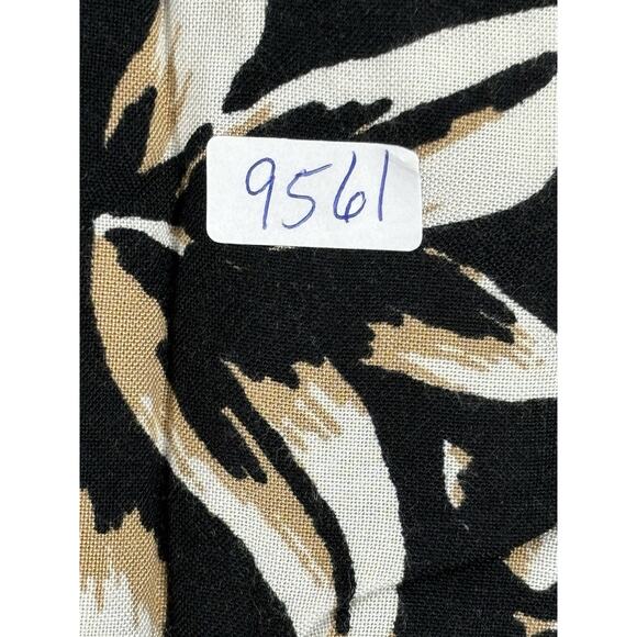 Vintage White Stag Hawaiian Shirt Womens Size L Rayon Floral Beaded - Picture 8 of 8